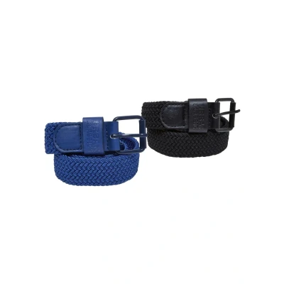 Kuva Urban Classics 2 PACK Unisex Palmikkovyö, Koko: L/XL, Black spaceblue