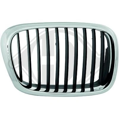 Kuva DIEDERICHS 1223140 Etusäleikkö Oikea Kromi/musta BMW: 5 Sedan, Touring