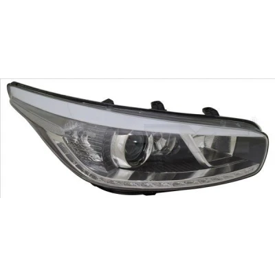 Kuva TYC 20 14860 16 2 Ajovaloumpio Vasen H7/H7/H7, LED Huomiovalolla, kääntymisvalolla Oikeanpuoleiselle liikenteelle LEDillä, Sähkömoottorilla