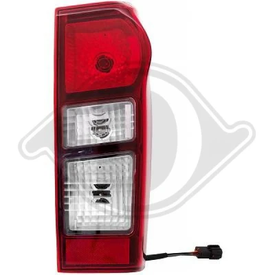 Kuva DIEDERICHS 5404890 Takavalot Oikea Tumma, Punainen ISUZU: D Max II Pick up