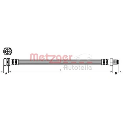Kuva METZGER 4110450 Jarruletku 320 FORD: Transit Connect Mk1 Van