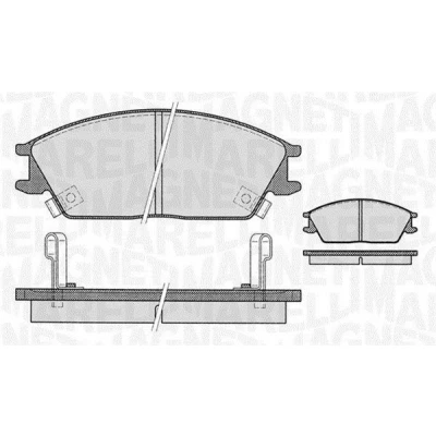 Kuva MAGNETI MARELLI 363916060459 Jarrupalat akustisella kulumavaroittimella HYUNDAI: Getz