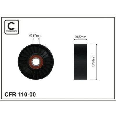 Kuva Kiristysrulla, moniurahihna CHRYSLER VOYAGER II, / GRAND III, DODGE CARAVAN, PLYMOUTH OE 04536154, 0453615