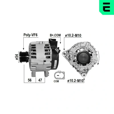 Kuva Laturi 14V 165A ford OE 2179006, 2200625, 2449470
