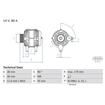 Kuva Laturi BOSCH 0 986 082 770