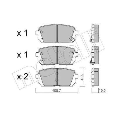 Kuva Jarrupalasarja, levyjarru METELLI 22 0784 0