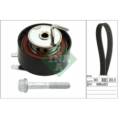 Kuva INA 530 0692 10 Jakohihnasarja 80 LAND ROVER: Range Rover Sport, Discovery 4, JAGUAR: XF Sedan, CITROËN: C5 III Farmari