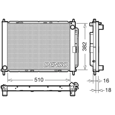 Kuva DENSO DRM23104 Jäähdytinpaketti Vedenerottimella 3188