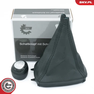 Kuva ESEN SKV 63SKV467 Vaihdekepin nuppi 5 vaihteinen PU (polyuretaani), Nahka