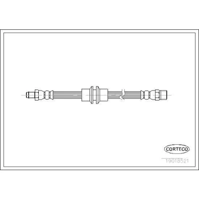 Kuva CORTECO 19018521 Jarruletku Etuakseli 485 VOLVO: 480 E, 440 K, V40 Farmari
