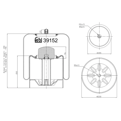 Kuva FEBI BILSTEIN 39152 Metallipalje, ilmajousitus
