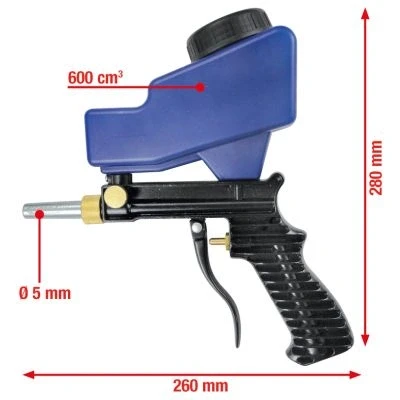 Kuva KS TOOLS 515.1909 Hiekkapuhalluspistooli 200 1/4NPT
