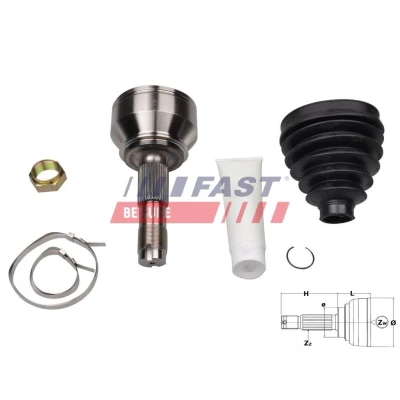 Kuva Nivelsarja, vetoakseli, Etuakseli, Pyörän puoli CITROËN, FIAT, PEUGEOT OE 1349786080, 1349789080, 1349789080^