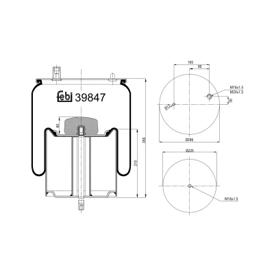 Kuva FEBI BILSTEIN 39847 Metallipalje, ilmajousitus
