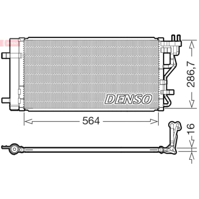 Kuva Lauhdutin, ilmastointi DENSO DCN41027