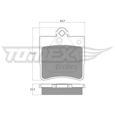 Kuva TOMEX brakes TX 12 29 Jarrupalat Taka akseli Ei kulumisenilmaisimelle MERCEDES BENZ: C sarja Sedan, E CLK Coupe