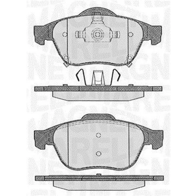 Kuva Jarrupalasarja, levyjarru, Etuakseli TOYOTA AVENSIS, AVENSIS Kombi, Liftback, VERSO OE 446505050, 446505070, 446505080