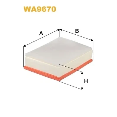 Kuva WIX FILTERS WA9670 Ilmansuodatin 78mm 202mm 292mm Suodatinpanos OPEL: Movano B Van, Bussi, RENAULT: MASTER 3 Kasten, Bus,