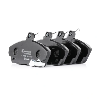 Kuva BREMBO P 28 020 Jarrupalat akustisella kulumavaroittimella Jarrusatulan ruuveilla Tarvikkeilla HONDA: CIVIC 7 Hatchback, 6 Fastback