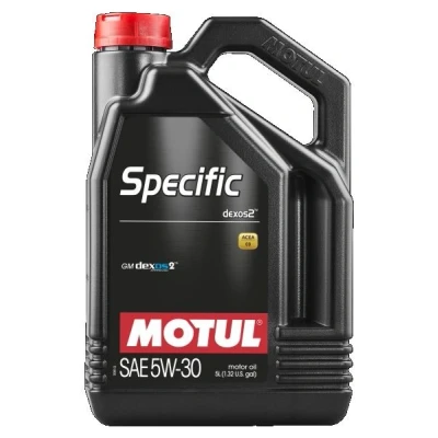 Kuva Motul Specific DEXOS2 5W 30 5l Moottoriöljy 109242 OPEL: Insignia A Sports Tourer, Astra H Caravan, Zafira B, CHEVROLET: Epica Sedan, Cruze Sedan