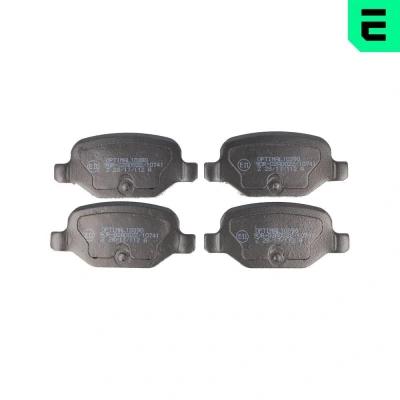 Kuva OPTIMAL BP 10390 Jarrupalat Taka akseli Ei kulumisenilmaisimelle FIAT: 500 Hatchback, Punto II Panda Hatchback