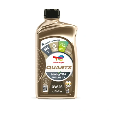 Kuva Total Quartz 9000 Xtra Future XT 0W 16 1l Moottoriöljy 2225508 TOYOTA: Yaris III Hatchback, RAV4 V, Corolla XII Farmari, SUZUKI: Vitara IV SUV