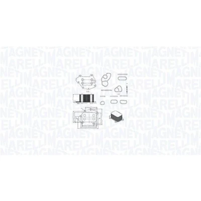 Kuva MAGNETI MARELLI 350300002400 Öljynjäähdytin PEUGEOT: 508 I SW, 308 SW 2, 207 CITROËN: C4 Picasso 1
