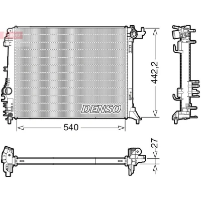 Kuva DENSO DRM23114 Jäähdytin 540 452 27