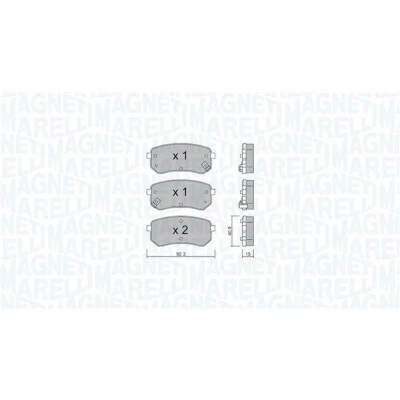 Kuva MAGNETI MARELLI 363916061004 Jarrupalat KIA: Picanto II, I