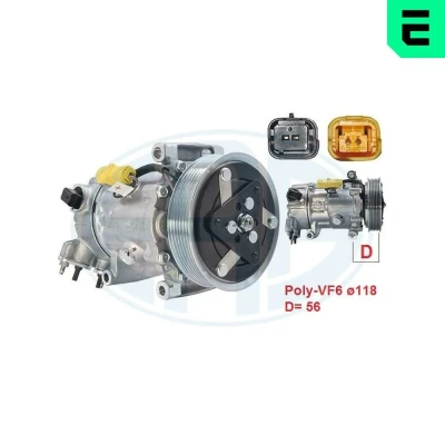 Kuva ERA 670116 Ilmastoinnin Kompressori PEUGEOT: 307 Hatchback