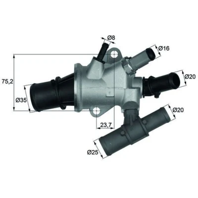 Kuva MAHLE ORIGINAL TI 168 88 Termostaatti