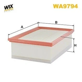 Kuva WIX FILTERS WA9794 Ilmansuodatin 70mm 161mm 291mm Suodatinpanos PEUGEOT: 308 SW 2, II Hatchback, 3008 SUV, CITROËN: C4 Grand Picasso 2