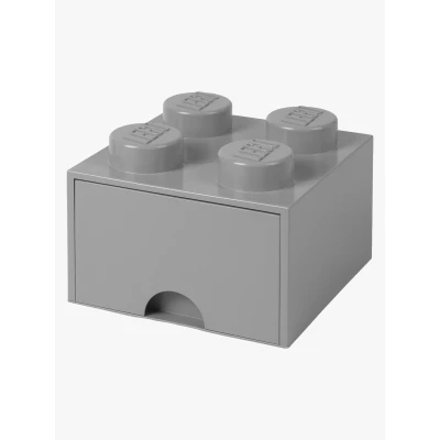 Kuva LEGO® Storage Box with Drawer Grey 25x25x18 cm