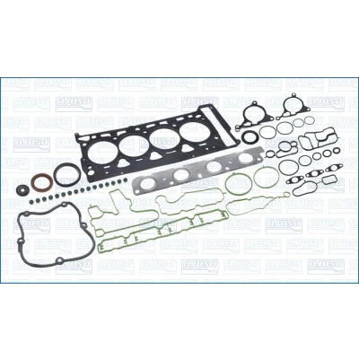 Kuva AJUSA 50289600 Täydellinen Tiivistesarja Moottori Sylinterikannen tiivisteellä, ilman pakoputken tiivistettä VOLKSWAGEN: Passat B6 Variant, Golf 5
