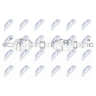 Kuva NTY NPW RE 144 Vetoakseli Etuakseli, oikea 953, 325 laakerilla DACIA: Duster SUV