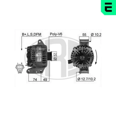 Kuva Laturi FORD MONDEO III, Sedan Turnier JAGUAR X TYPE I, Kombi I OE 1120211, 1120212, 1124015