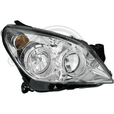 Kuva DIEDERICHS 1806183 Ajovaloumpio Vasen H1, H1/H7, H7 Kromi OPEL: Astra H GTC, Caravan, Hatchback