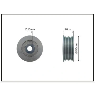 Kuva Ohjainrulla, moniurahihna MITSUBISHI ASX, LANCER VIII, Sportback OUTLANDER III OE 1341A042, 16 076 643 80, 114 236 80