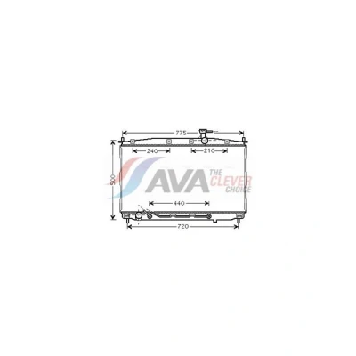 Kuva Jäähdytin,moottorin jäähdytys AVA QUALITY COOLING HY2174