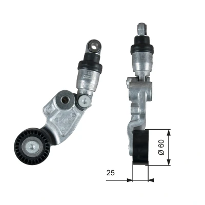 Kuva GATES T39388 Kiristysrulla FleetRunner Micro V Stretch Fit MAZDA: CX 5 II