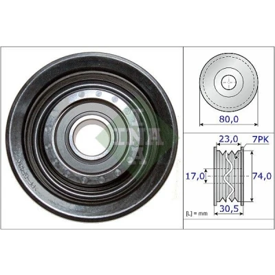 Kuva INA 532 0580 10 Ohjainrulla HONDA: CIVIC 8, 8 Hatchback, CR V 3