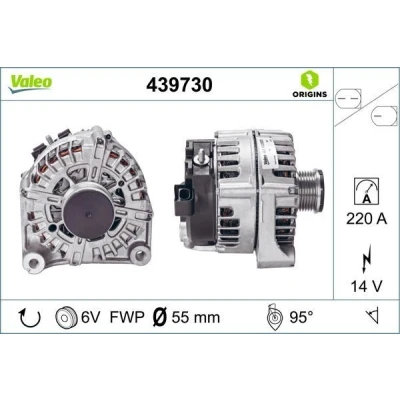 Kuva VALEO 439730 Laturi 14V 220A BMW: 5 Touring, Sedan, X3