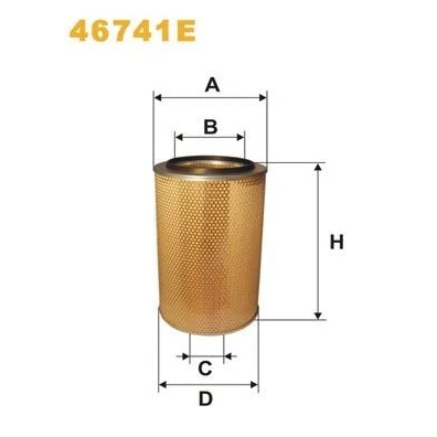 Kuva WIX FILTERS 46741E Ilmansuodatin 471 302 Suodatinpanos