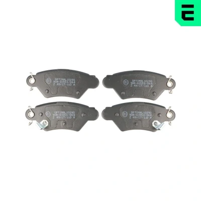 Kuva OPTIMAL BP 10290 Jarrupalat Taka akseli akustisella kulumavaroittimella OPEL: Astra G Caravan, CC, Zafira A