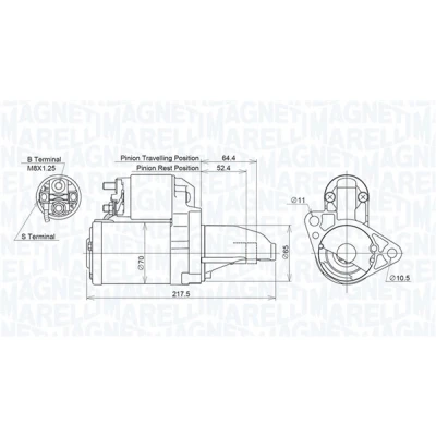 Kuva Käynnistin smart fortwo cabrio, coupé OE 1321510001, 1810A104, A1321510001