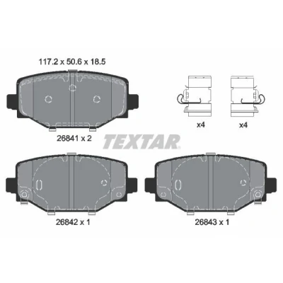 Kuva Textar 2684101 Jarrupala, levyjarru
