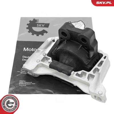 Kuva ESEN SKV 75SKV258 Moottorin Kumityyny Oikea Hydrolaakeri Alumiini, Kumi 254mm 144mm VOLVO: V50, S40 II, FORD: FOCUS 3 Turnier, 2,