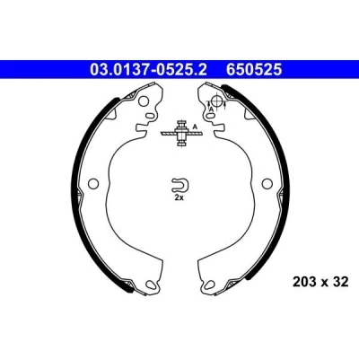 Kuva ATE 03.0137 0525.2 Jarrukengät 203 32 Vivulla
