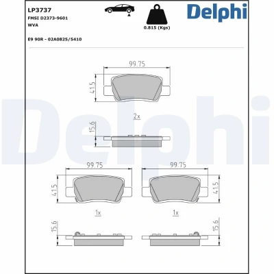 Kuva DELPHI BG5002C Jarrulevyt 288 25 5 Tuuletettu pinnoitettu käsittelemätön ilman pyöränlaakeria, ABS sensorirengasta HYUNDAI: i30 III Hatchback