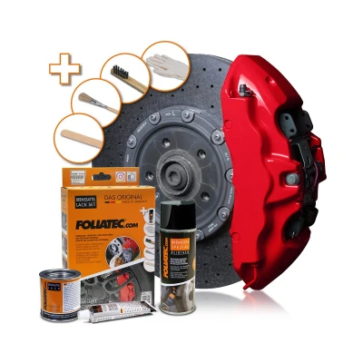 Kuva FOLIATEC 2160 Jarrusatulamaali aerosoli 400, 125, 50 Punainen